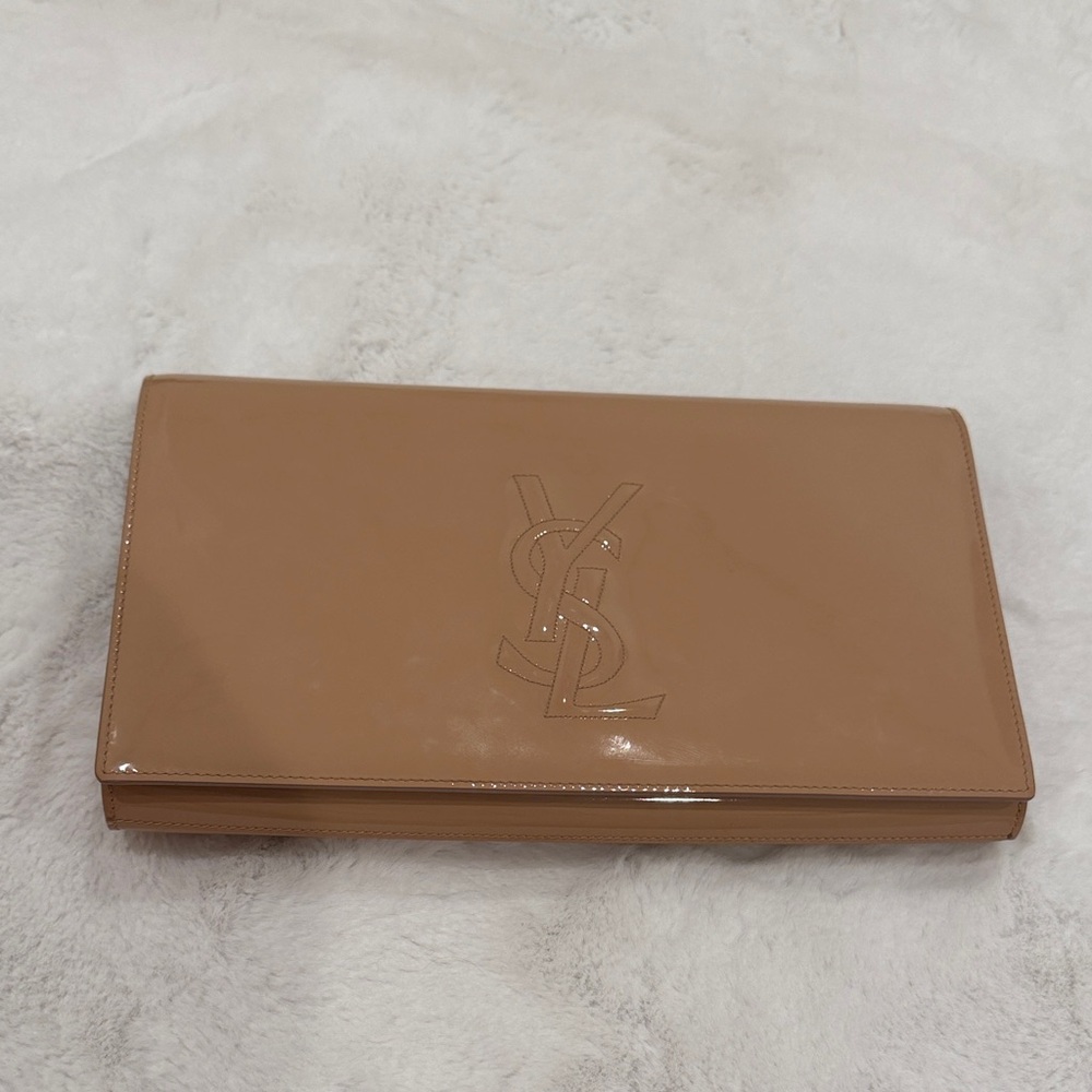 Saint Laurent Tan Clutch